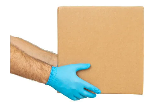 Envio discreto da Enjox numa embalagem simples e sem marcas